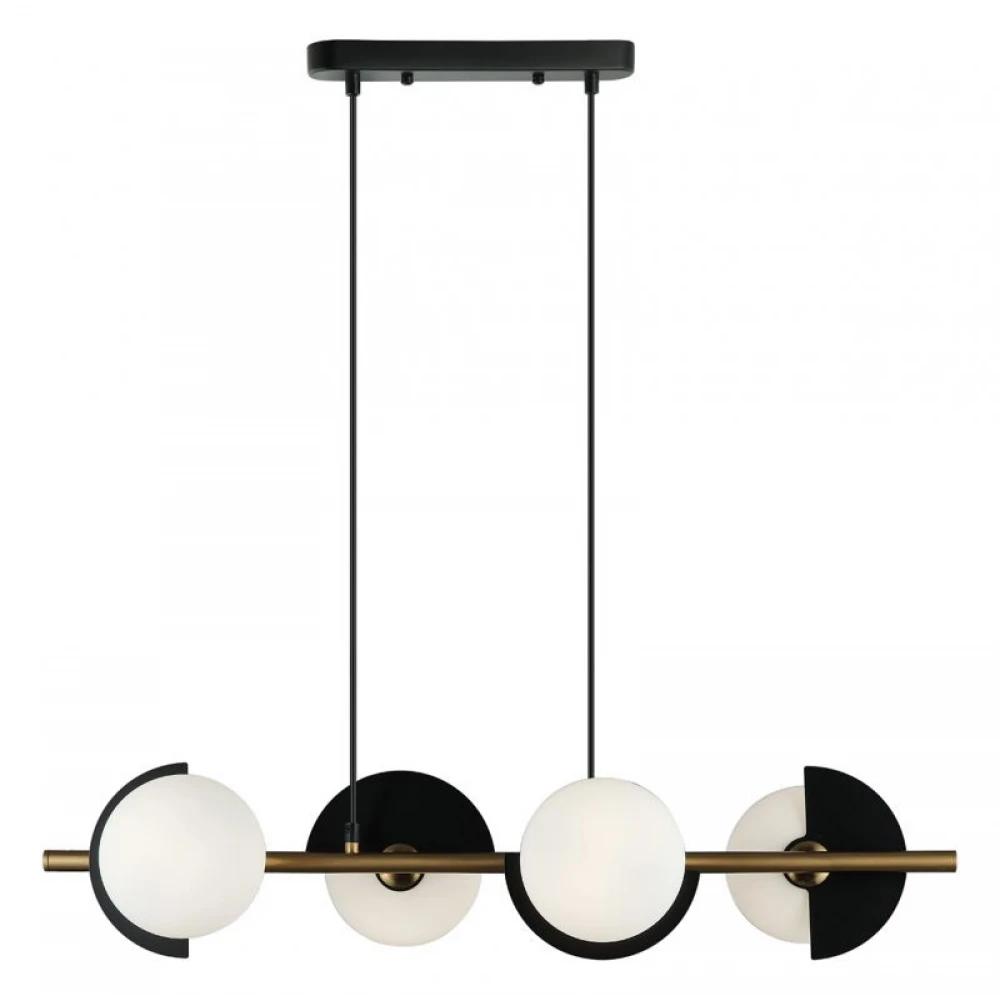 Κρεμαστό Φωτιστικό Πολύφωτο σε Ράγα 4xG9 Darcy - Viokef