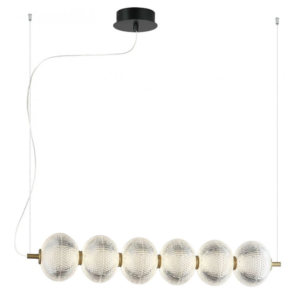 LED Κρεμαστό Φωτιστικό Ράγα Ακρυλικό 23W Pellucid - Viokef