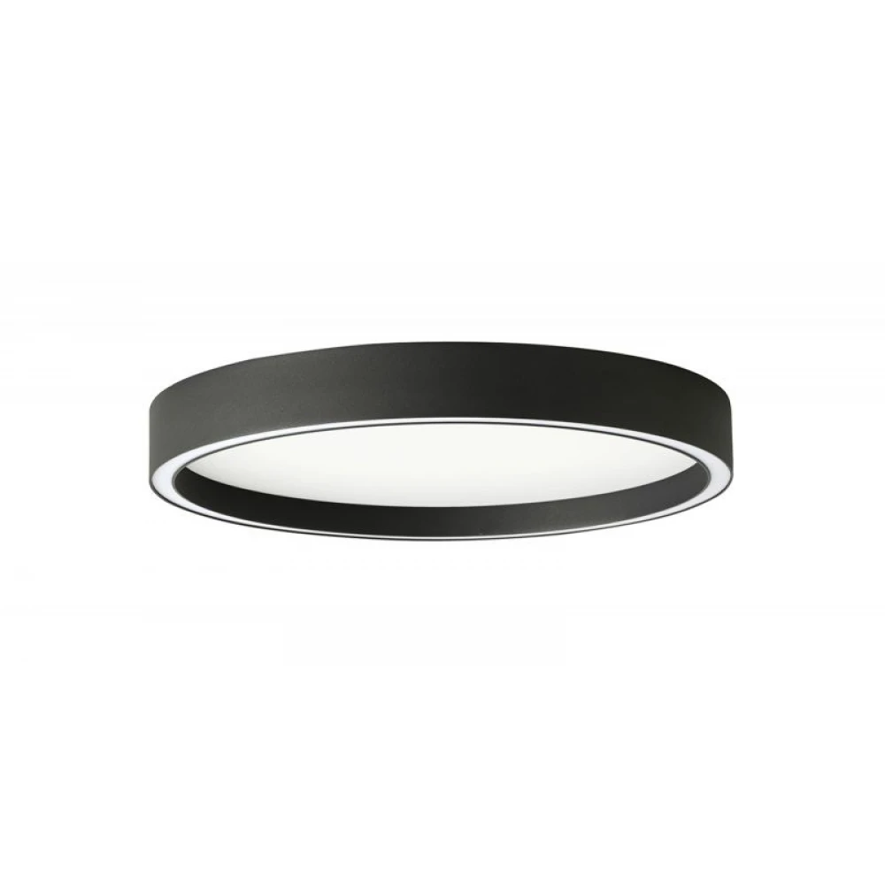 LED Πλαφονιέρα Μαύρη D:400 30W 3000K/4000K CCT Triac Dimmable Vanessa - Viokef