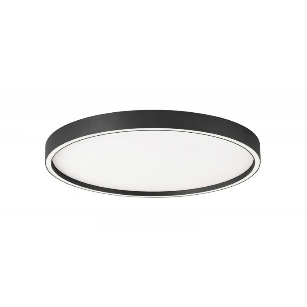 LED Πλαφονιέρα Μαύρη D:500 38W 3000K/4000K CCT Triac Dimmable Vanessa - Viokef