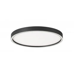LED Πλαφονιέρα Μαύρη D:500 38W 3000K/4000K CCT Triac Dimmable Vanessa - Viokef