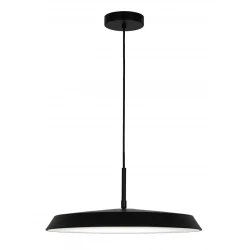LED Κρεμαστό Φωτιστικό Μονόφωτο Μαύρο 22W Flat - Viokef