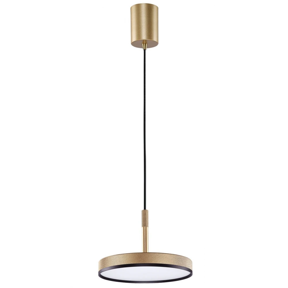 LED Κρεμαστό Φωτιστικό Μονόφωτο Χρυσό 24W CRI 90 Don - Viokef