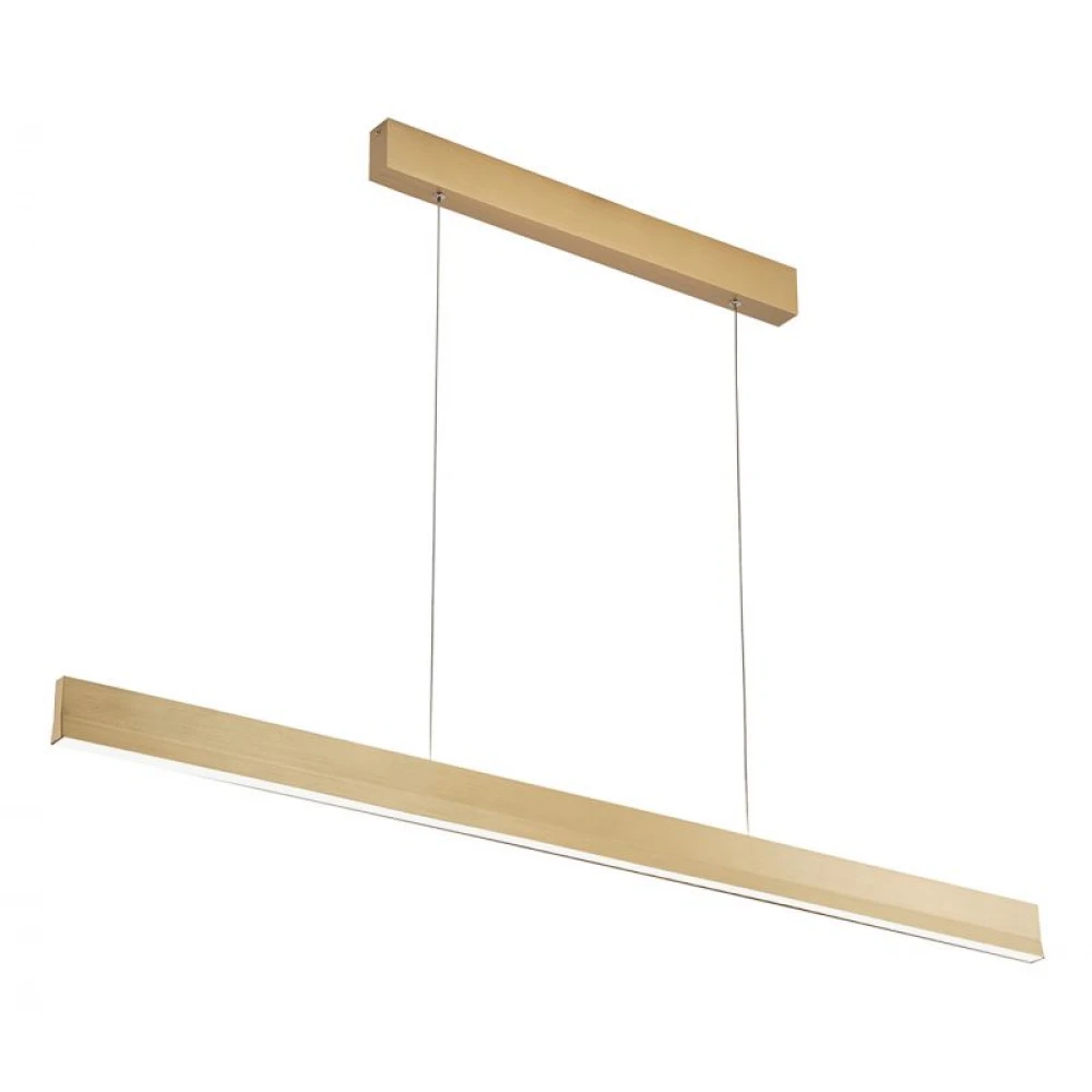 LED Κρεμαστό Γραμμικό Φωτιστικό Χρυσό 52W Lee - Viokef