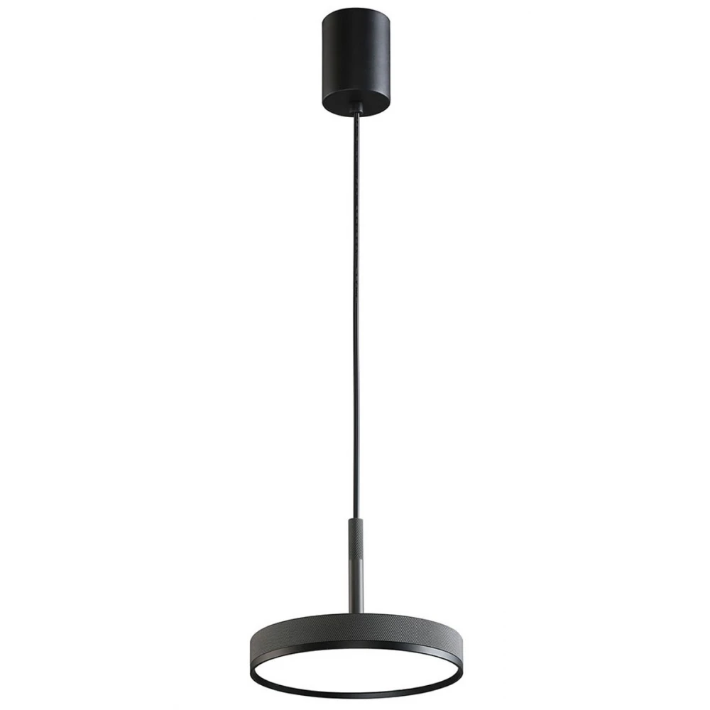 LED Κρεμαστό Φωτιστικό Μονόφωτο Γκρι 24W CRI 90 Don - Viokef