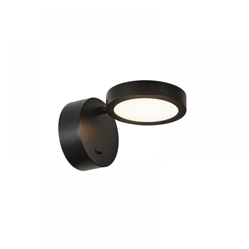 Φωτιστικό Τοίχου Μαύρο LED 6W Eden - Viokef