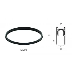 Μαγνητικό Curvy Track Rail D:900 VIOKEF