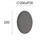 LED Επιτοίχιο Φωτιστικό Μεταλλικό Τσιμέντο 5W Ø200 KYKLOS VIOKEF