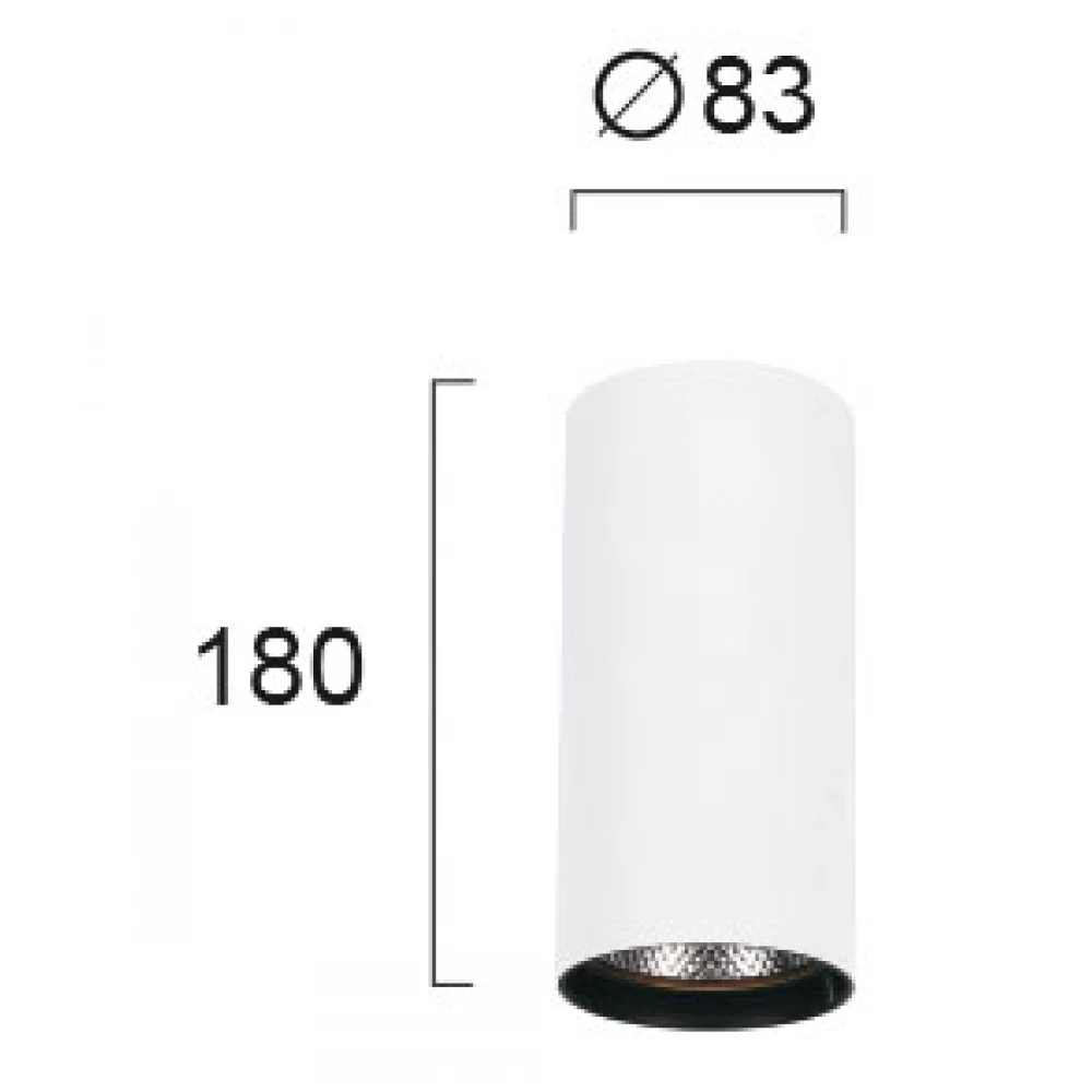 LED Φωτιστικό Αλουμινίου Σε Λευκό Χρώμα, 30W 3000K Nestor VIOKEF