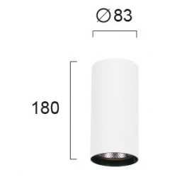 LED Φωτιστικό Αλουμινίου Σε Λευκό Χρώμα, 30W 3000K Nestor VIOKEF