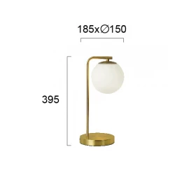 Πορτατίφ Σε Χρυσό Χρώμα 1x E14 10W max DANAE - Viokef