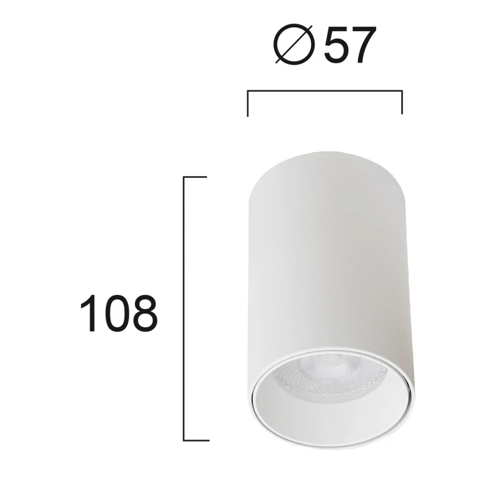 Σποτ Οροφής Σε Λευκό 1xGU10 13Wmax STAGE - Viokef