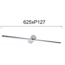 Φωτιστικό Μπάνιου Απλίκα 15W Χρώμιο L:600 Rocco VIOKEF