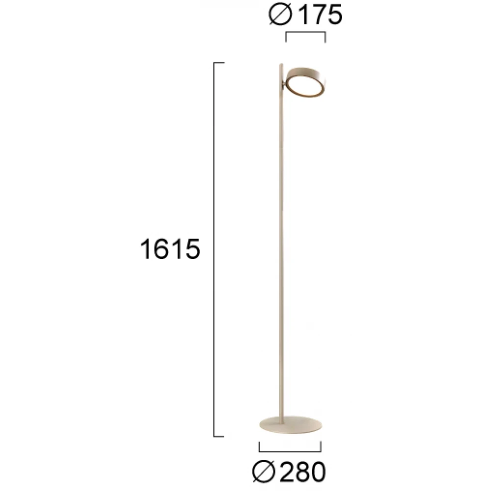 Φωτιστικό Δαπέδου LED Μπεζ 28W Only - Viokef