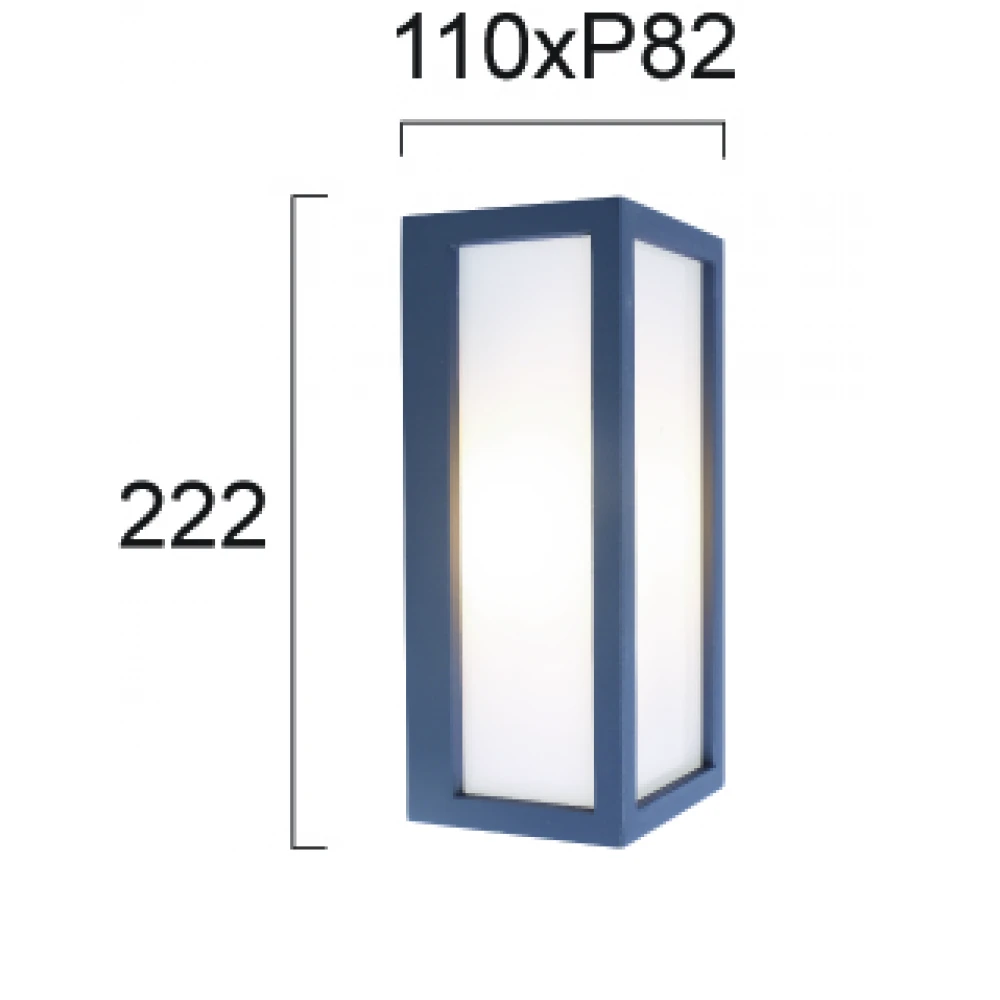 LED Απλίκα Εξωτερικού Χώρου Ανθρακί 10W IP54 Sonder - VIOKEF