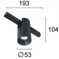 Χωνευτό Σποτ Track 7W Magnetic 3000K (Dimmable)  - VIOKEF