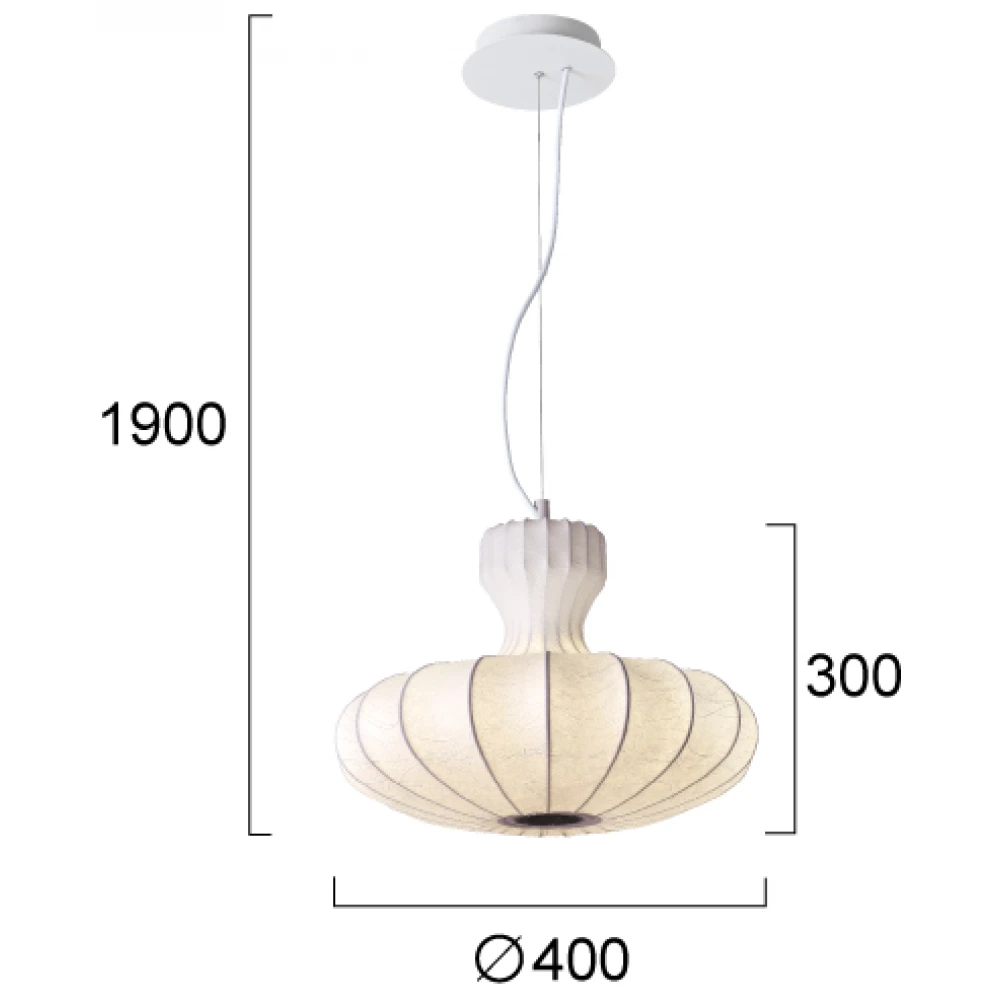 LED Κρεμαστό Φωτιστικό Μονόφωτο 5W D:400 Bola - Viokef