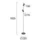 LED Φωτιστικό Δαπέδου 13W Dimmable Λαδί Melina - Viokef