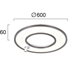 LED Φωτιστικό Οροφής 41W Valeria VIOKEF