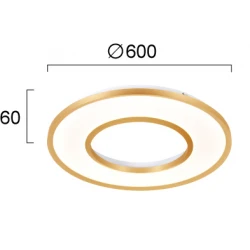 LED Φωτιστικό Οροφής 36W χωρίς Spot Valeria VIOKEF