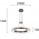 Κρεμαστό Φωτιστικό Alba 39W 3000K - VIOKEF
