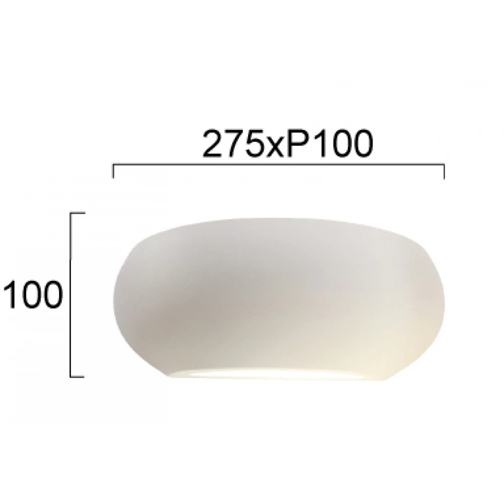 LED Απλίκα Σε Λευκή Αποχρώση 1 x Max 20W Ε27 IP20 Anita- Viokef