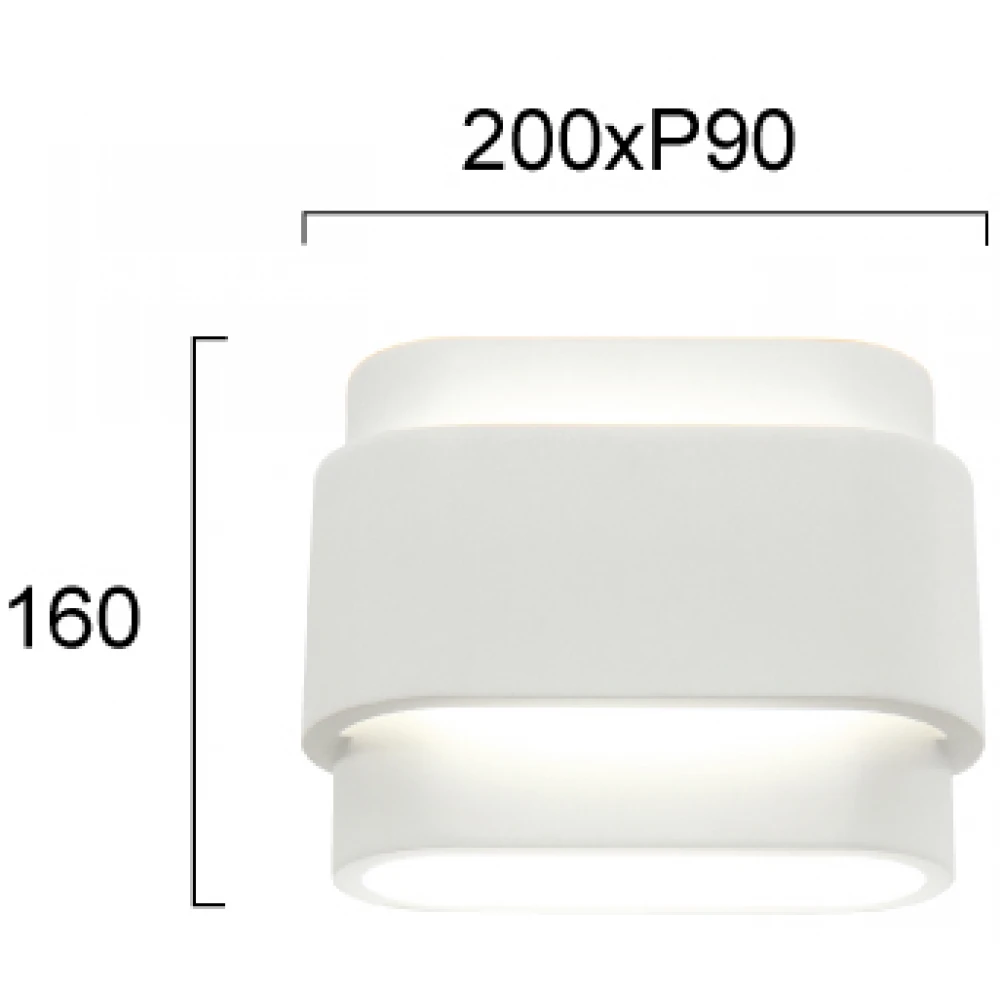 LED Απλίκα Σε Λευκή Αποχρώση  2 x Max 8W G9 IP20 Sandra- Viokef