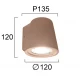 Επιτοίχιο Εξωτερικό Σποτ GU10 IP65 Terracotta IP65 Kiara Viokef