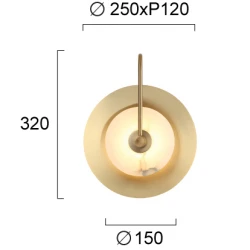 Φωτιστικό απλίκα τοίχου Οξυντέ Samira 6W 3000K Viokef
