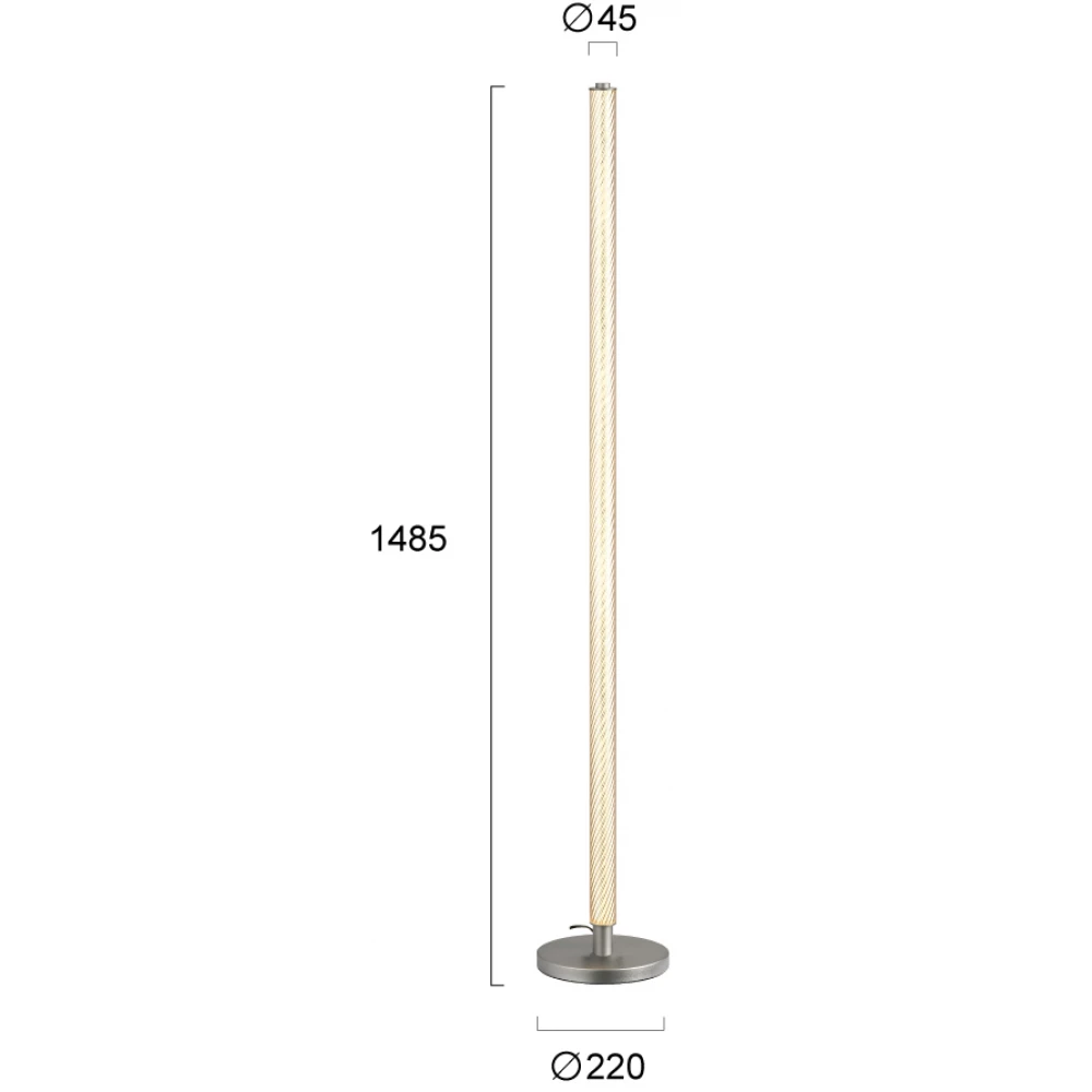 LED Φωτιστικό Δαπέδου Sorrento 40W 3000K - Viokef