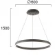 Κρεμαστό Φωτιστικό 40W D:600 3000K/4000K with CCT Venus VIOKEF