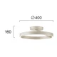 LED Πλαφονιέρα Οροφής D:400 38W 3000K/4000K με CCT Dimmable Saturn - Viokef