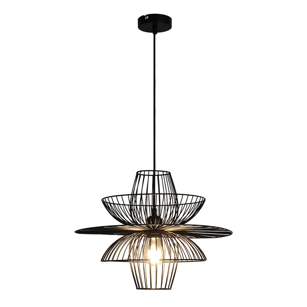 Κρεμαστό Φωτιστικό Μονόφωτο Μαύρο 1xE27 Magnus - Viokef
