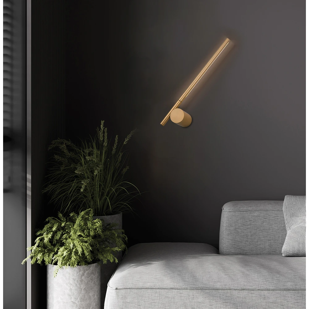 Φωτιστικό Τοίχου Χρυσό Novita LED 6W - Viokef