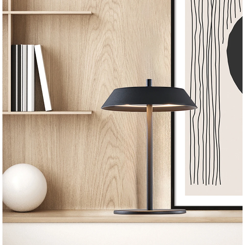 Φωτιστικό Γραφείου LED 3000K σε Μαύρο Χρώμα 12W Leona - Viokef
