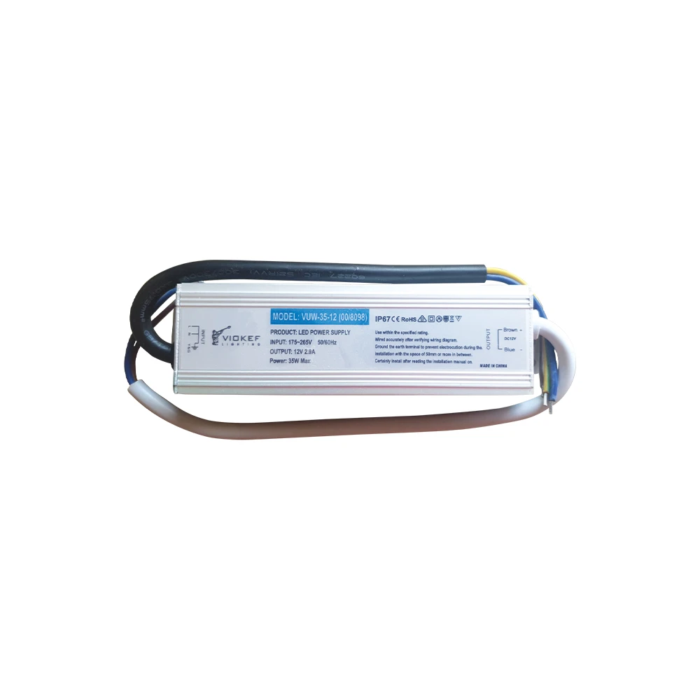 Τροφοδοτικό LED 12V DC 35W IP67 On-Off Viokef