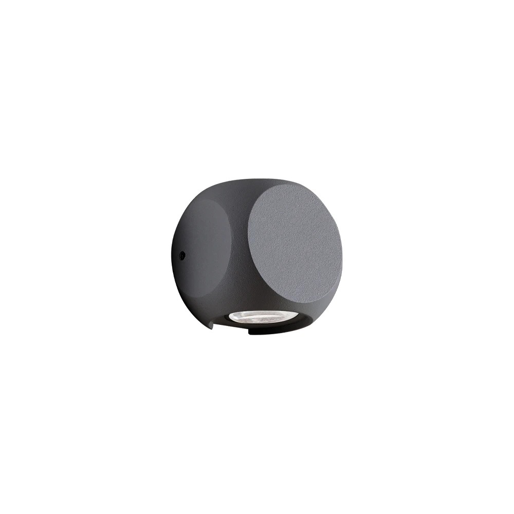 LED Απλίκα Αλουμινίου Σε Ανθρακί 2 x 2W 235Lm 3000K IP54, Ballito VIOKEF