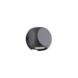 LED Απλίκα Αλουμινίου Σε Ανθρακί 2 x 2W 235Lm 3000K IP54, Ballito VIOKEF