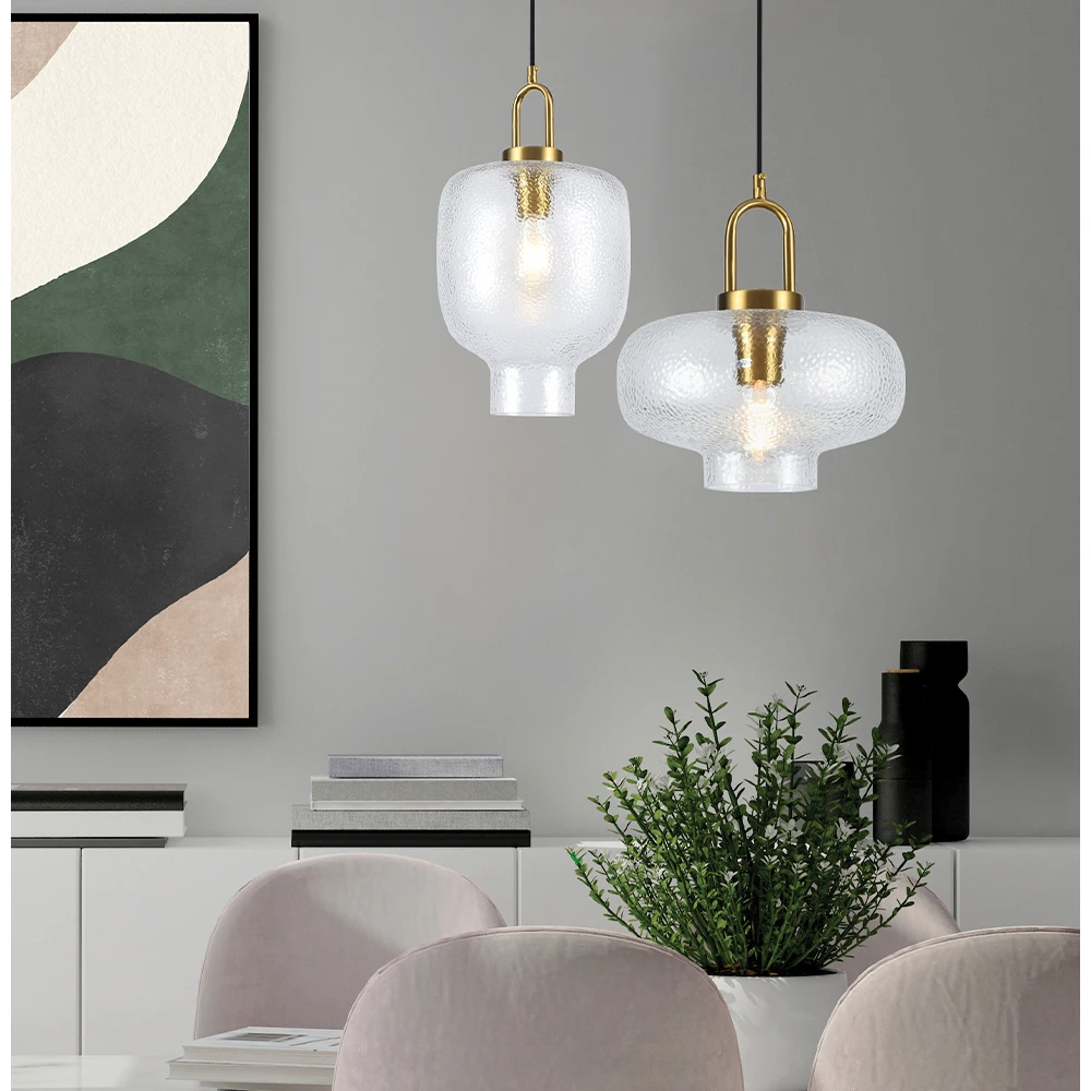 LED Κρεμαστό Φωτιστικό Μονόφωτο Διάφανο D:260 Oslo - Viokef