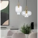 LED Κρεμαστό Φωτιστικό Μονόφωτο Διάφανο D:260 Oslo - Viokef