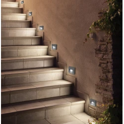 Aπλίκα Aνθρακί Square LED 3W IP65 L:120 Cop - Viokef