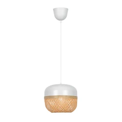 Κρεμαστό Φωτιστικό Μονόφωτο Από Μπαμπού 1xE27 40W Saline - VIOKEF