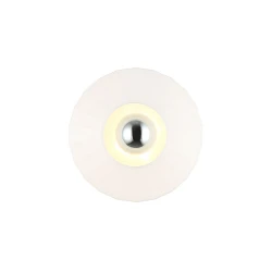 Πλαφονιέρα Χρυσή Μεταλλική Με Οπάλ Γυαλί 1xE27 Vivian - Viokef