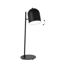 Πορτατίφ Μαύρο Μεταλλικό 1xE27 Lina Viokef