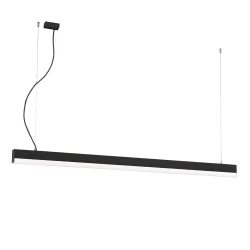 Κρεμαστό Γραμμικό Φωτιστικό Με LED 40W 4000K Σε Μαύρο Χρώμα Aria VIOKEF