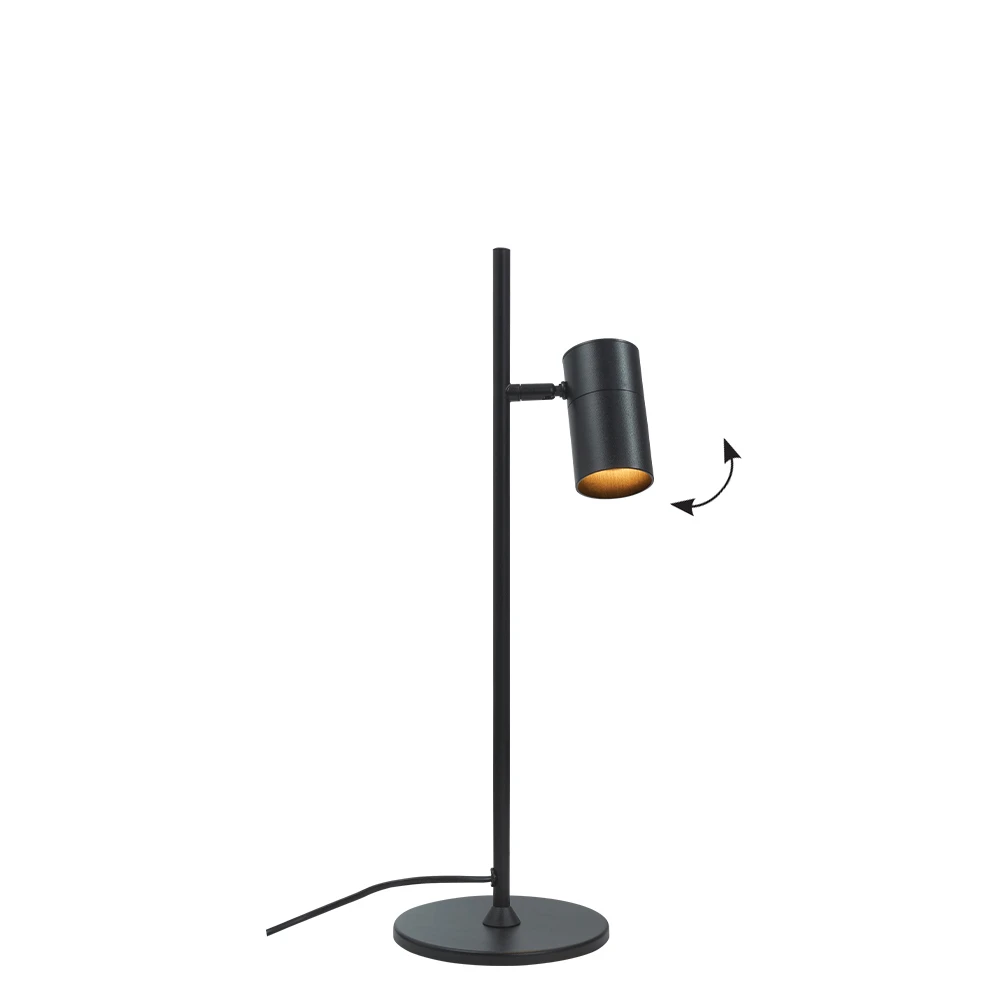 Πορτατίφ Μαύρο Μεταλλικό 1xGU10 Sid Viokef