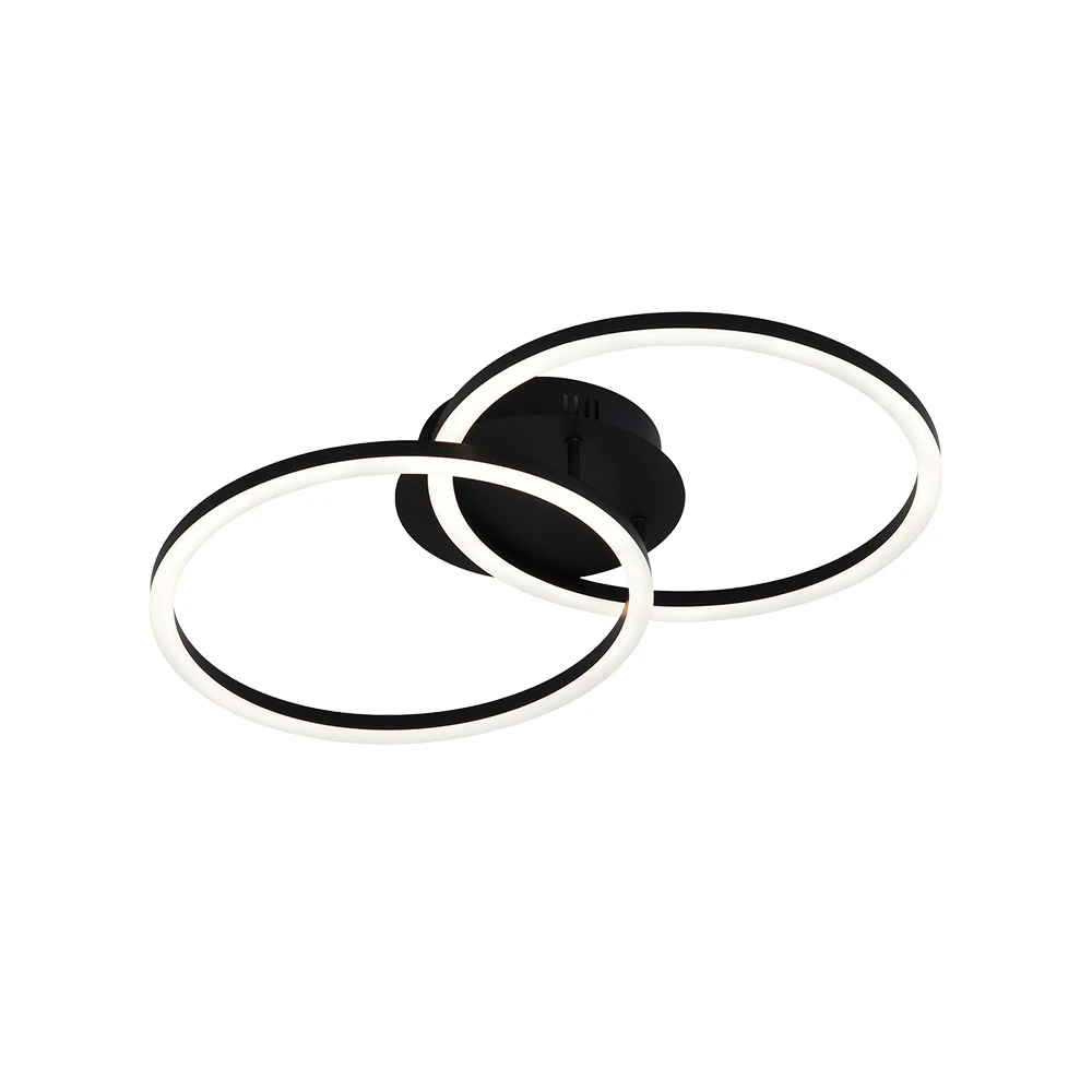 LED Φωτιστικό Οροφής 2/Φωτο Μαύρο 28W Livia