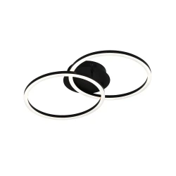 LED Φωτιστικό Οροφής 2/Φωτο Μαύρο 28W Livia