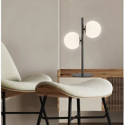 Φωτιστικό Επιτραπέζιο Μαύρο 1xE14 Nefeli Viokef