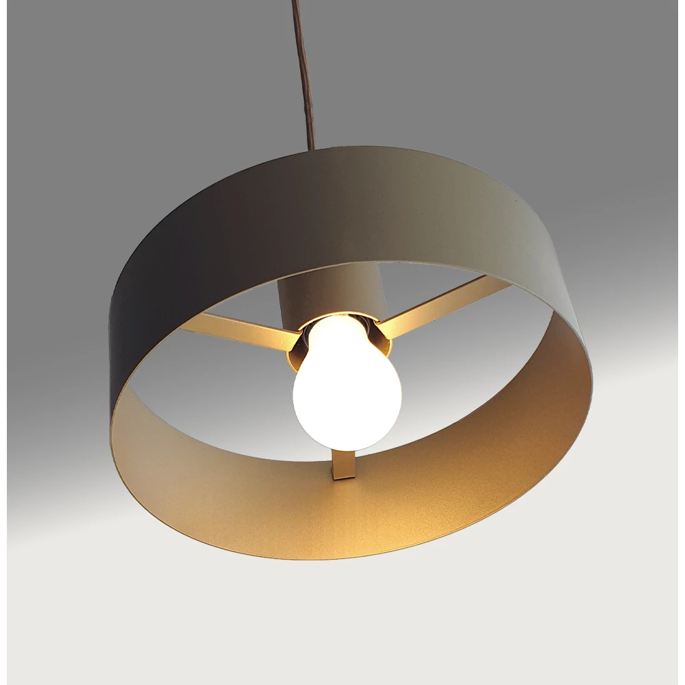 Κρεμαστό Φωτιστικό Μεταλλικό Σε Χρυσό Χρώμα D:250 1xE27 Norton VIOKEF 